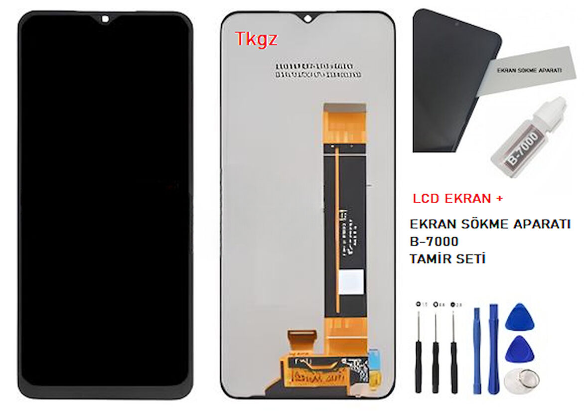 Samsung Galaxy A23 - SM-A235 Uyumlu Lcd Ekran Dokunmatik SERVİS Orijinali + B-7000 + TAMİR SETİ