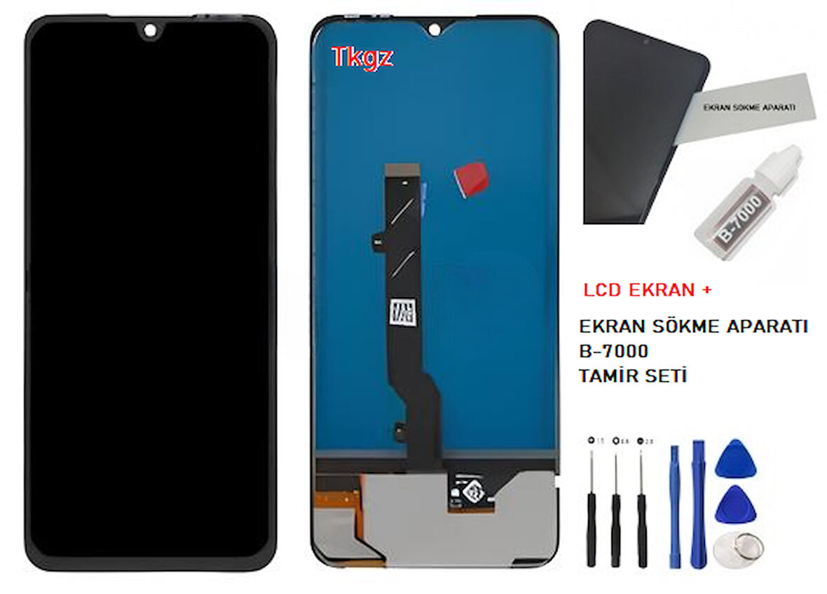 Tecno Pova 4 PRO Uyumlu Lcd Ekran Dokunmatik SERVİS Orijinali + B-7000 + TAMİR SETİ