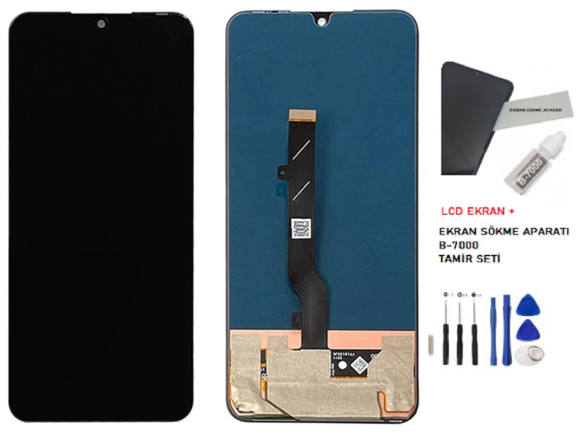 İnfinix Zero 20 Lcd Dokunmatik Ekran SERVİS Orijinali + b-7000 + TAMİR SETİ