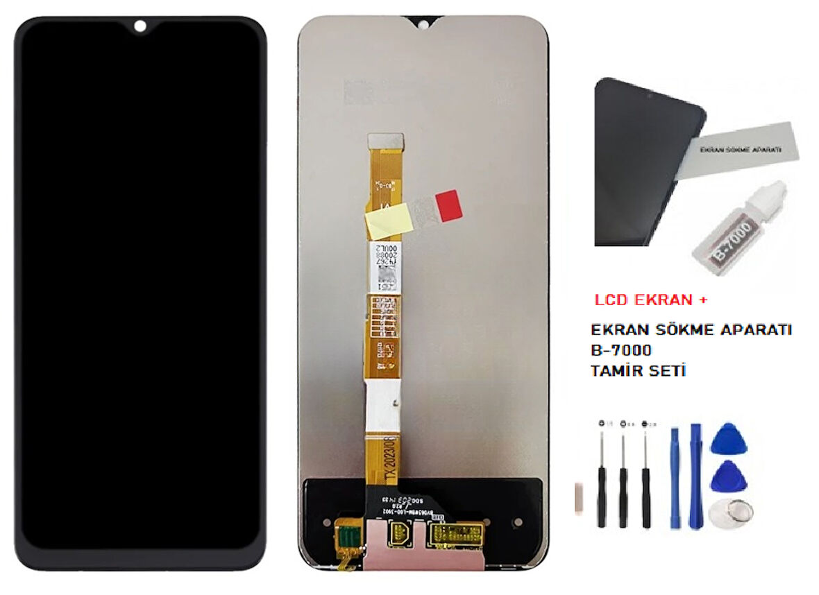 Vivo Y17S Lcd Dokunmatik Ekran SERVİS Orijinali + B-7000 + TAMİR SETİ