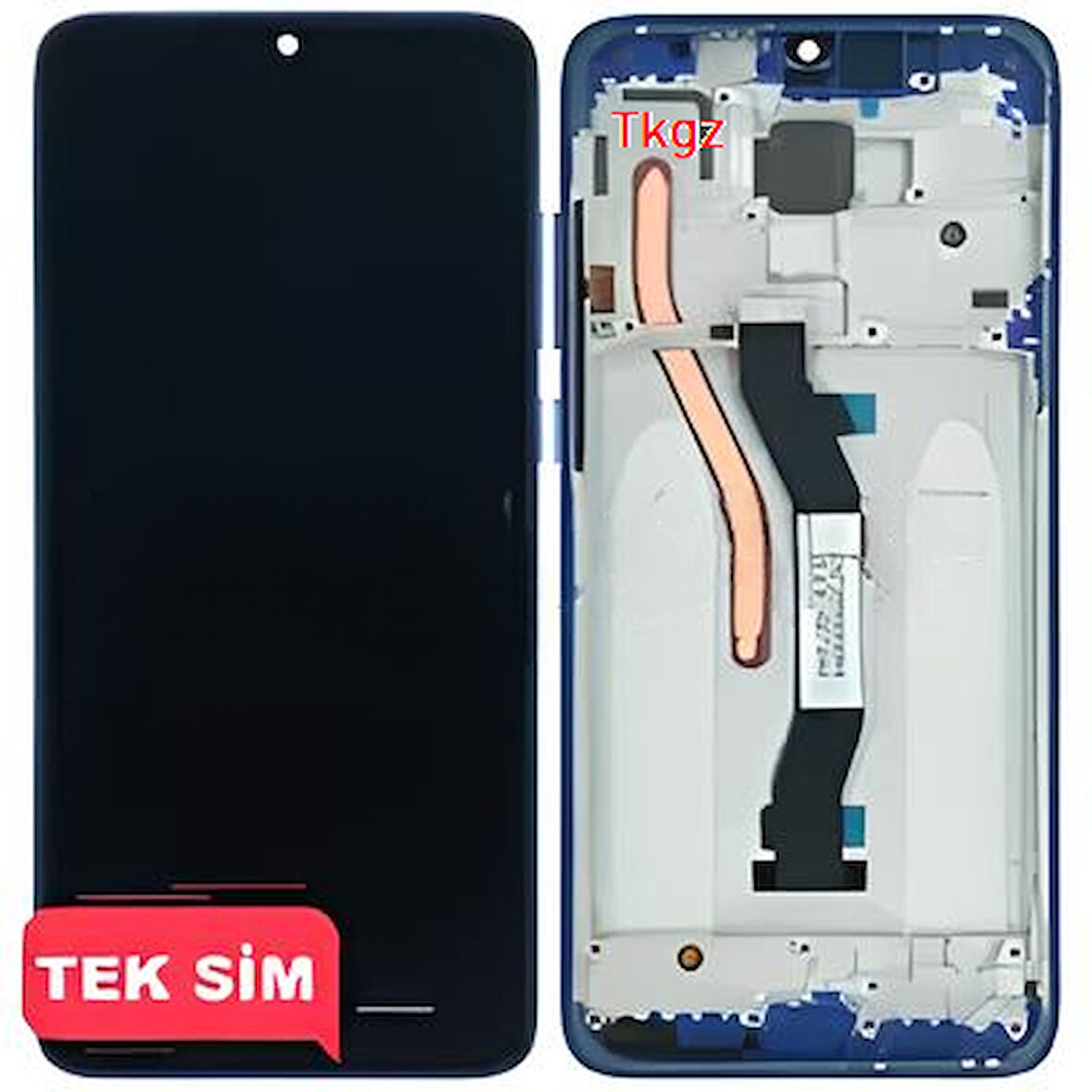 Xiaomi Redmi NOTE 8 PRO Uyumlu Lcd Ekran Dokunmatik SERVİS Orijinali ÇITALI MAVİ