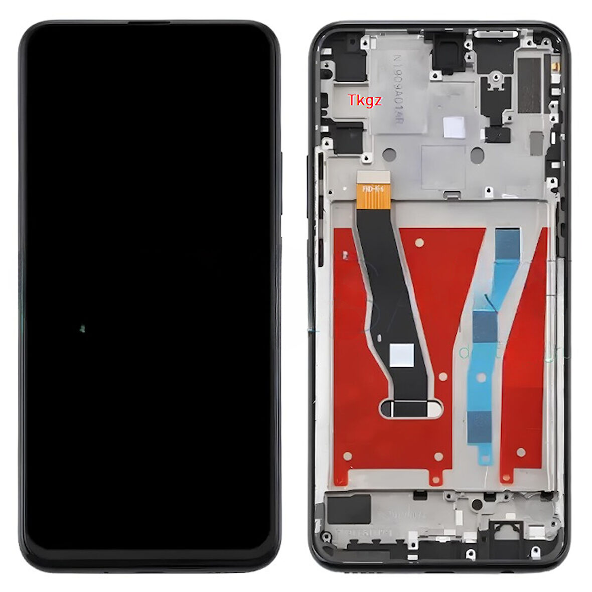 Huawei P Smart Z Uyumlu Lcd Ekran Dokunmatik SERVİS Orijinali FULL ÇITALI SİYAH