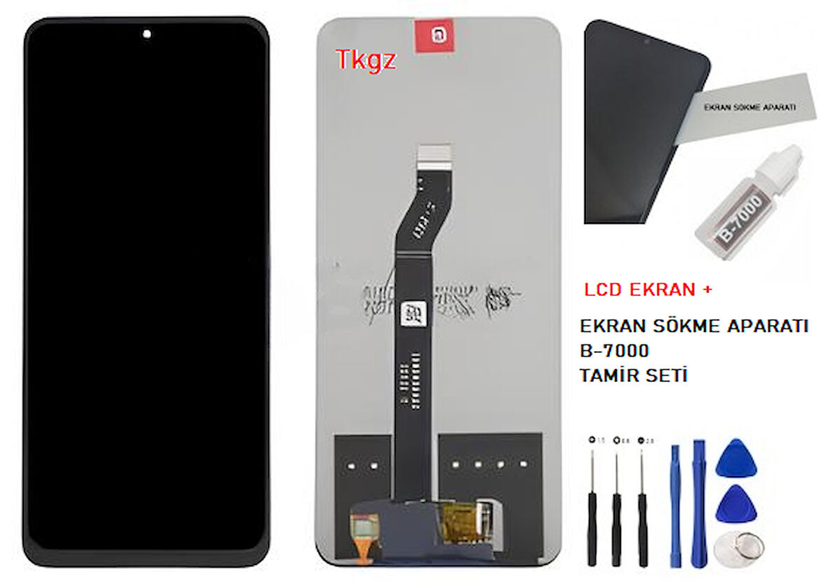 Huawei Nova Y90 Uyumlu Lcd Ekran Dokunmatik SERVİS Orijinali + B-7000 + TAMİR SETİ