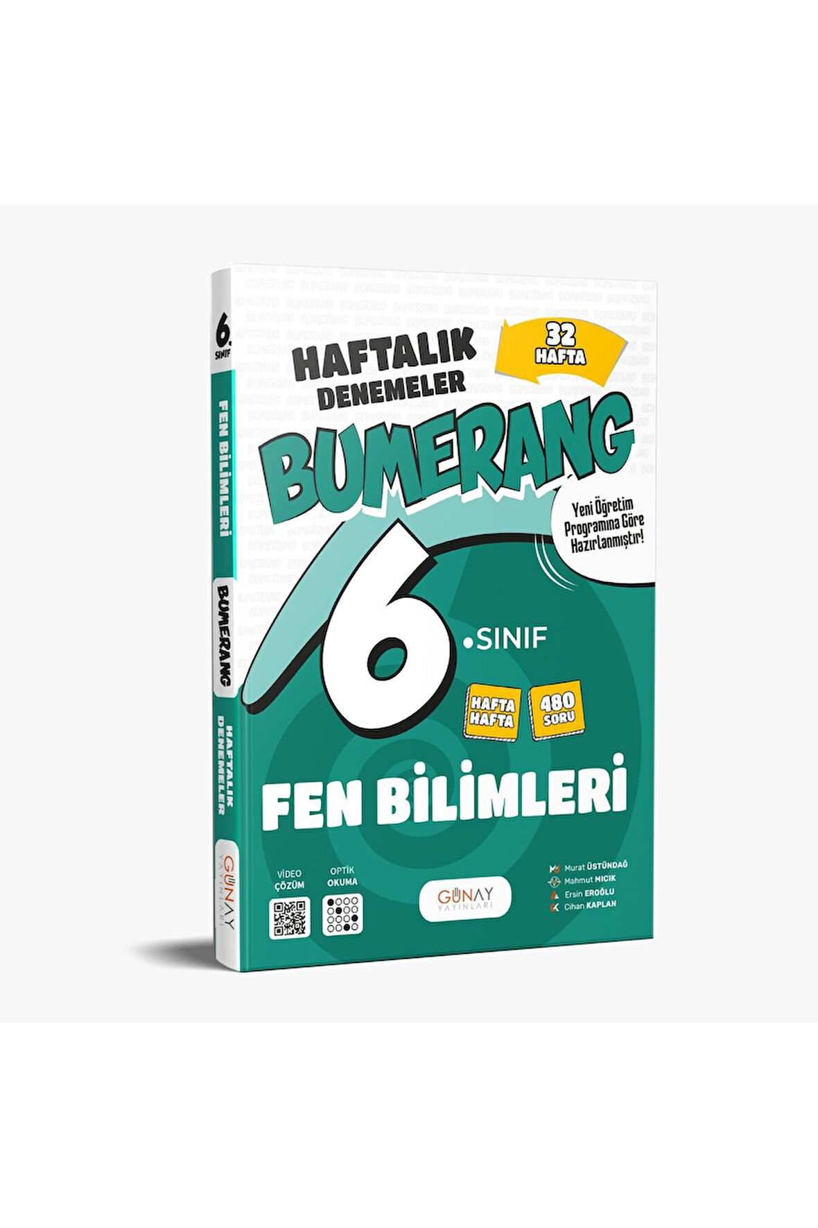 GÜNAY YAYINLARI 6. SINIF BUMERANG FEN BİLİMLERİ 32 HAFTALIK DENEMELER (GÜNCEL MÜFREDAT)