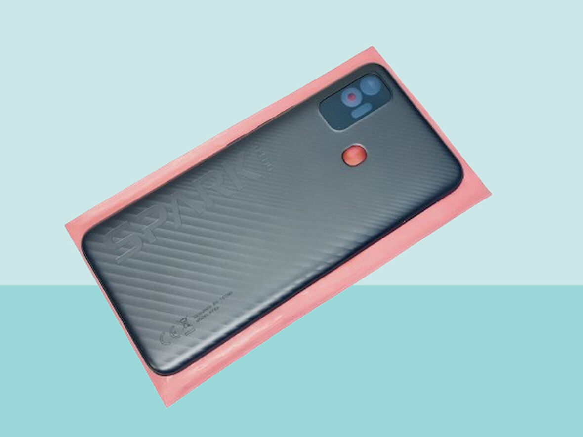 Tecno Spark 7T (KF6p) Uyumlu FULL KASA Arka Kapak Batarya Kapağı - SİYAH