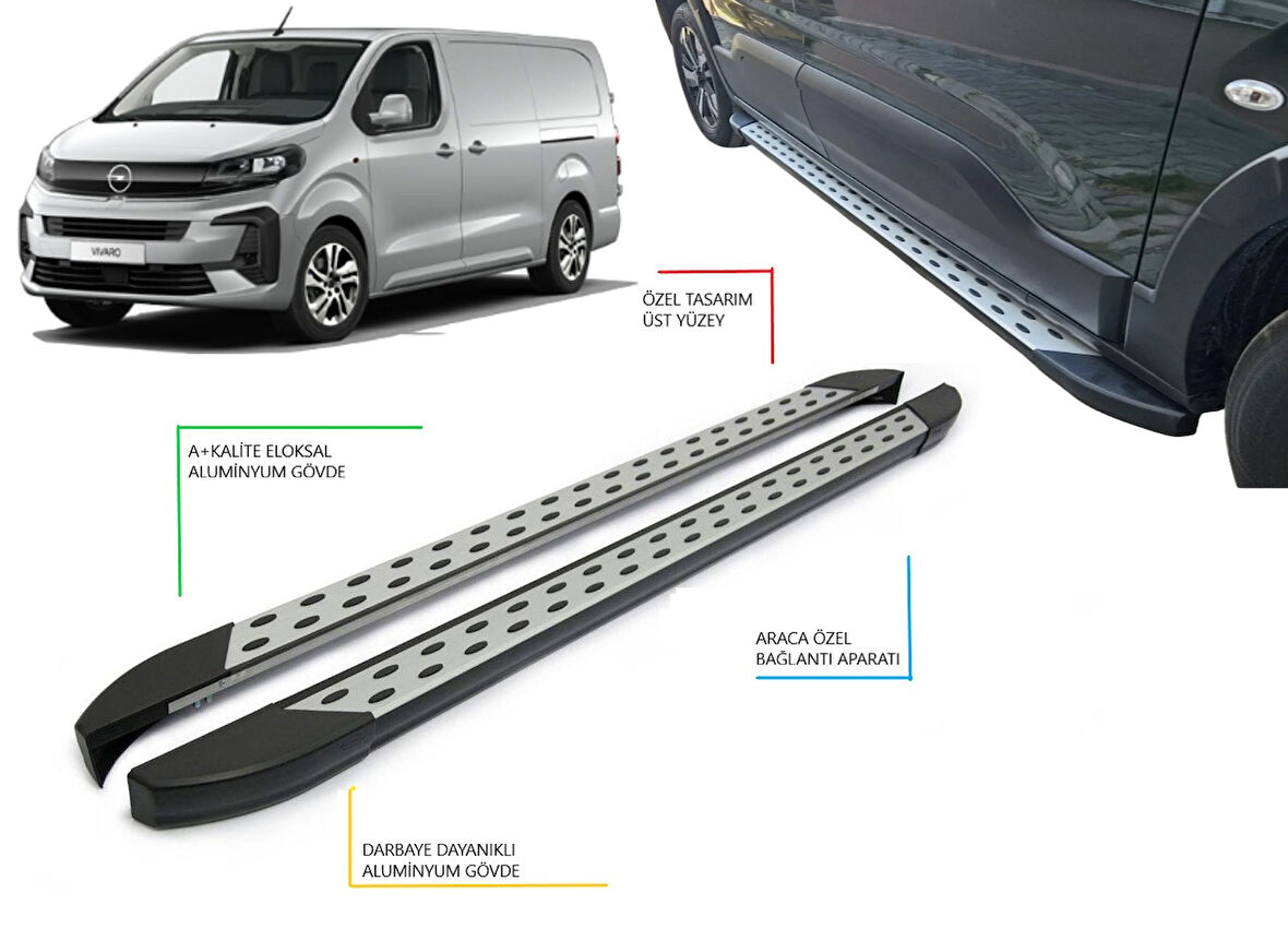 VİVARO CARGO  PANEL VAN  UZUN ŞASE NOKTALI YAN BASAMAK  2020 2021 2022 2023 2024 2025 2026 2027