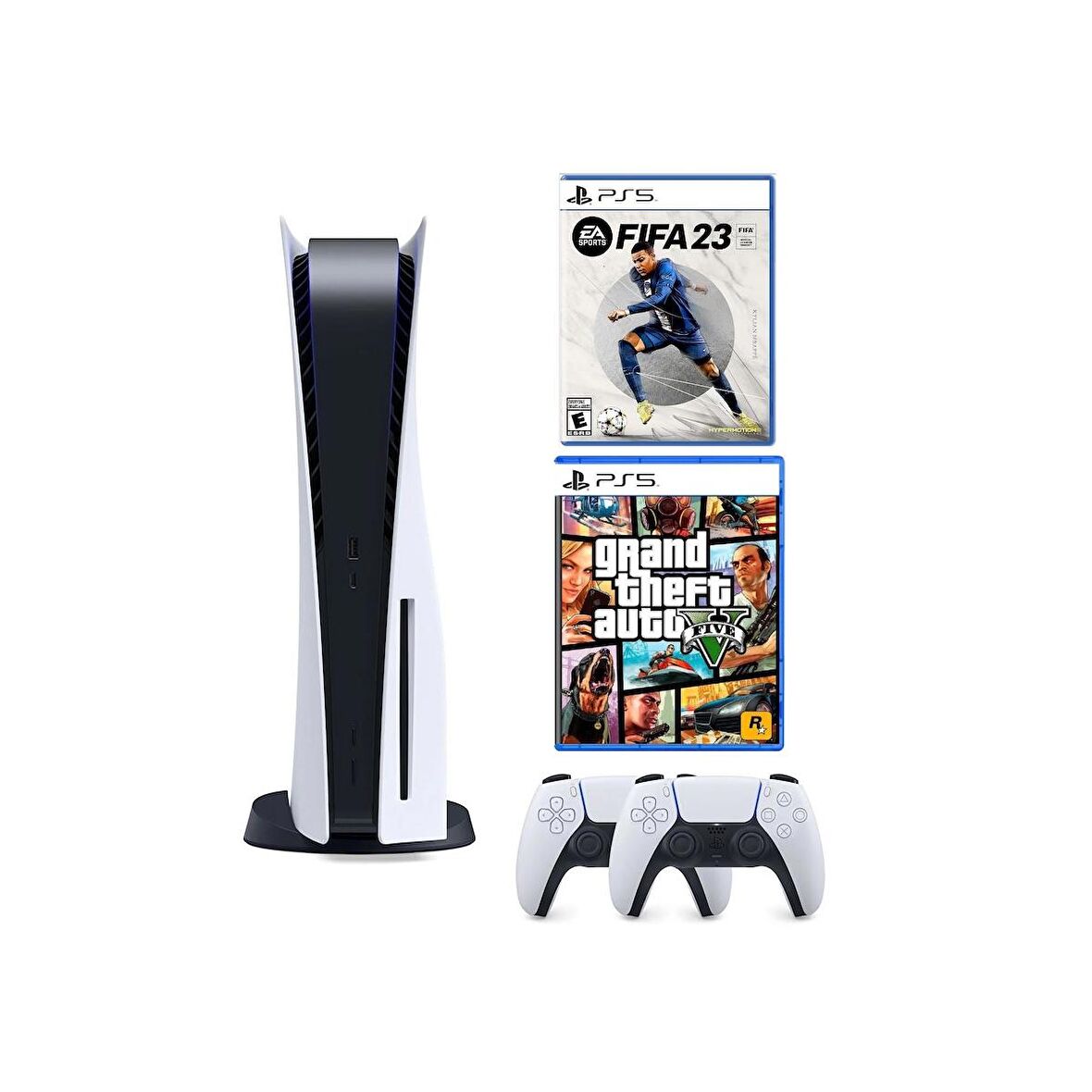 Playstation 5 Disk li + 2. PS5 DualSense Kol + Fifa 23 + GTA 5 (ithalatçı Garantili)