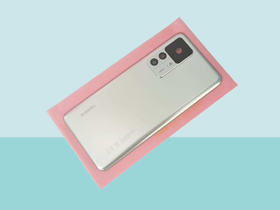 Tkgz - Xiaomi Mi 12T Arka Pil Batarya Kapağı Kapak (FULL KAMERA LENSİ 108 MP) GRİ