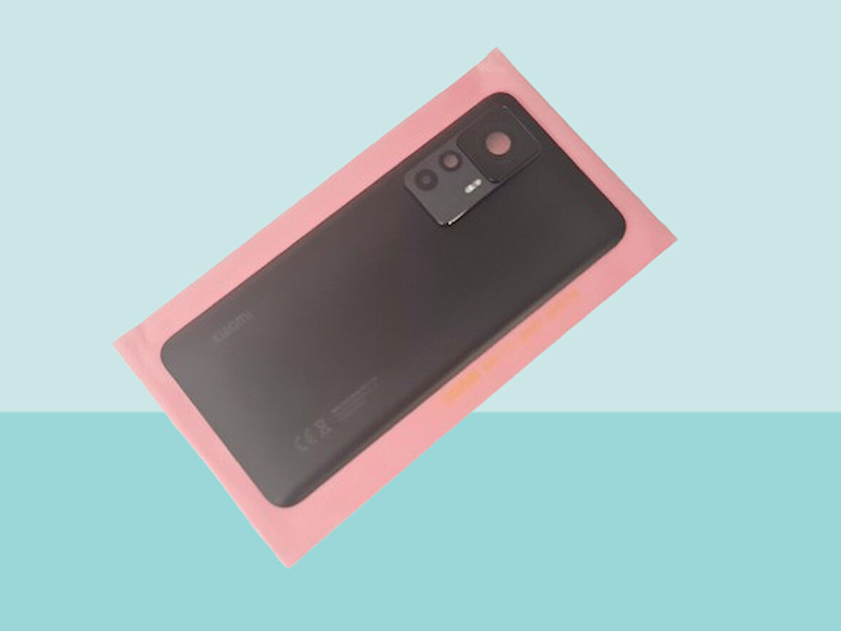 Tkgz - Xiaomi Mi 12T Arka Pil Batarya Kapağı Kapak (FULL KAMERA LENSİ 108 MP) SİYAH