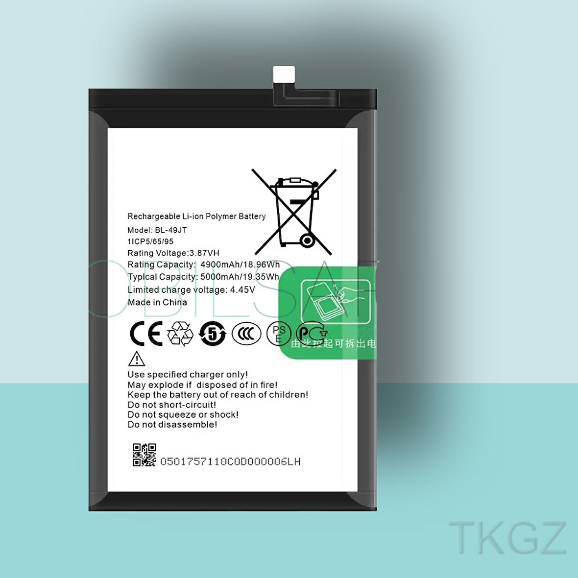 Tkgz - Tecno CAMON 18P - BL-49JT  Batarya Pil Orijinal Sıfır