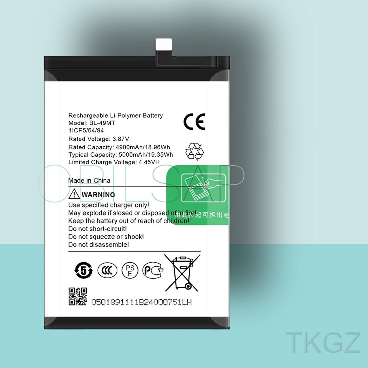 Tkgz - Tecno CAMON 19 PRO - BL-49MT - Batarya Pil Orijinal Sıfır