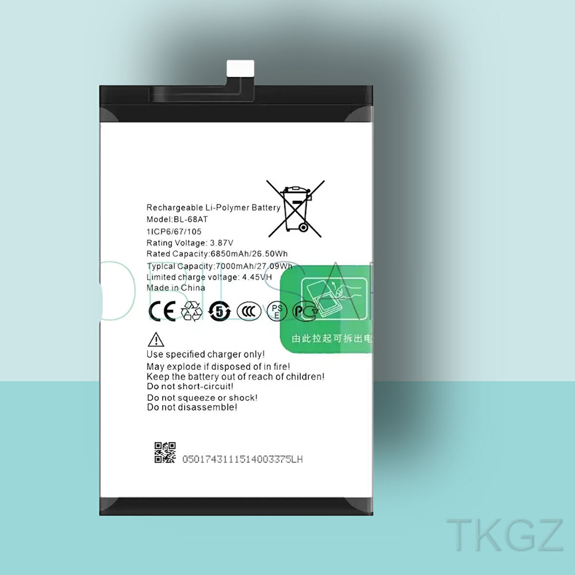 Tkgz - Tecno POVA 3 - BL-68AT - Batarya Pil Orijinal Sıfır