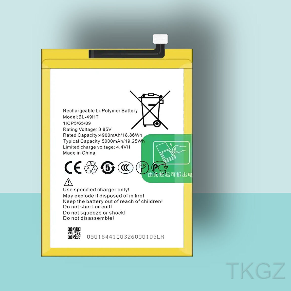 Tkgz - Tecno SPARK 6 - BL-49HT - Batarya Pil Orijinal Sıfır