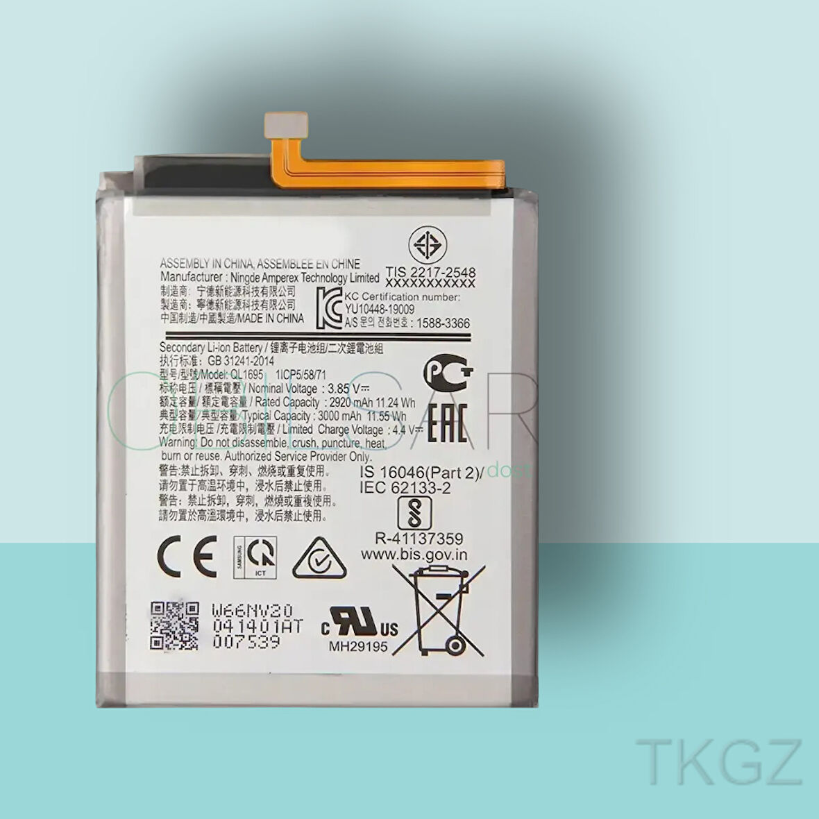 Tkgz - Samsung Galaxy A01 - A015 Batarya Pil Orijinal Sıfır