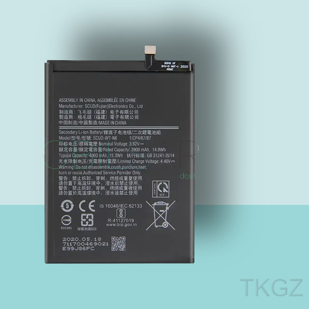 Tkgz - Samsung Galaxy A10S - A107 Batarya Pil Orijinal Sıfır