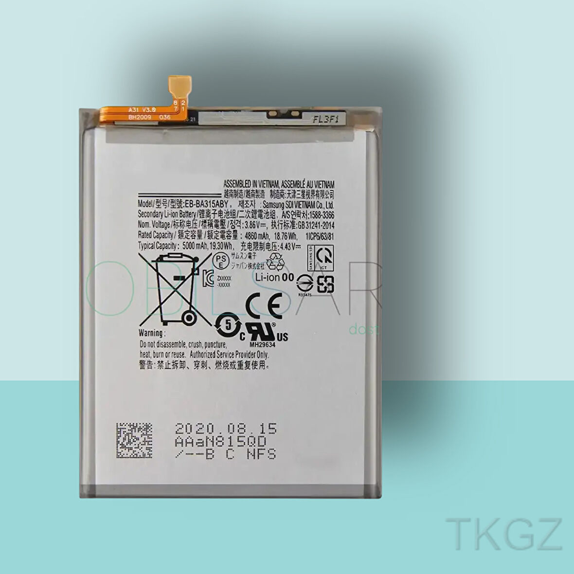 Tkgz - Samsung Galaxy A22 - A225 Batarya Pil Orijinal Sıfır