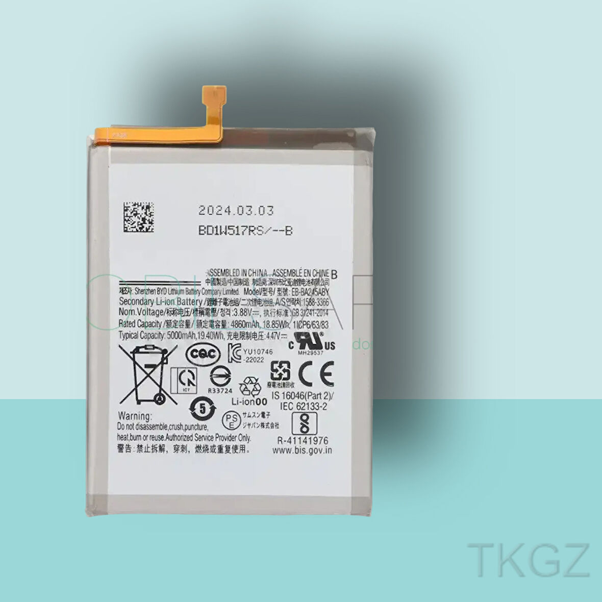 Tkgz - Samsung Galaxy A24 - A245 Batarya Pil Orijinal Sıfır