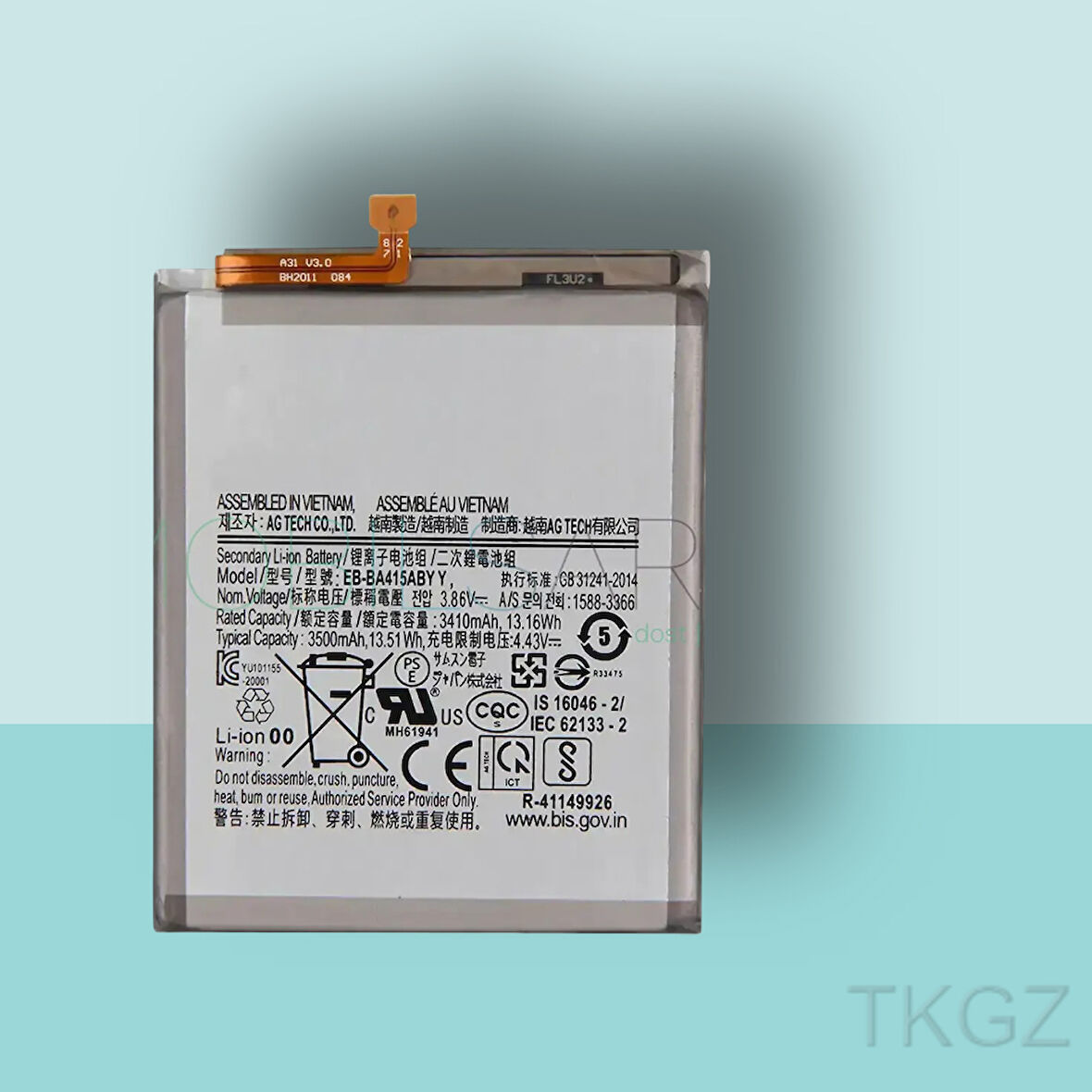 Tkgz - Samsung Galaxy A41 - A 415 Batarya Pil Orijinal Sıfır