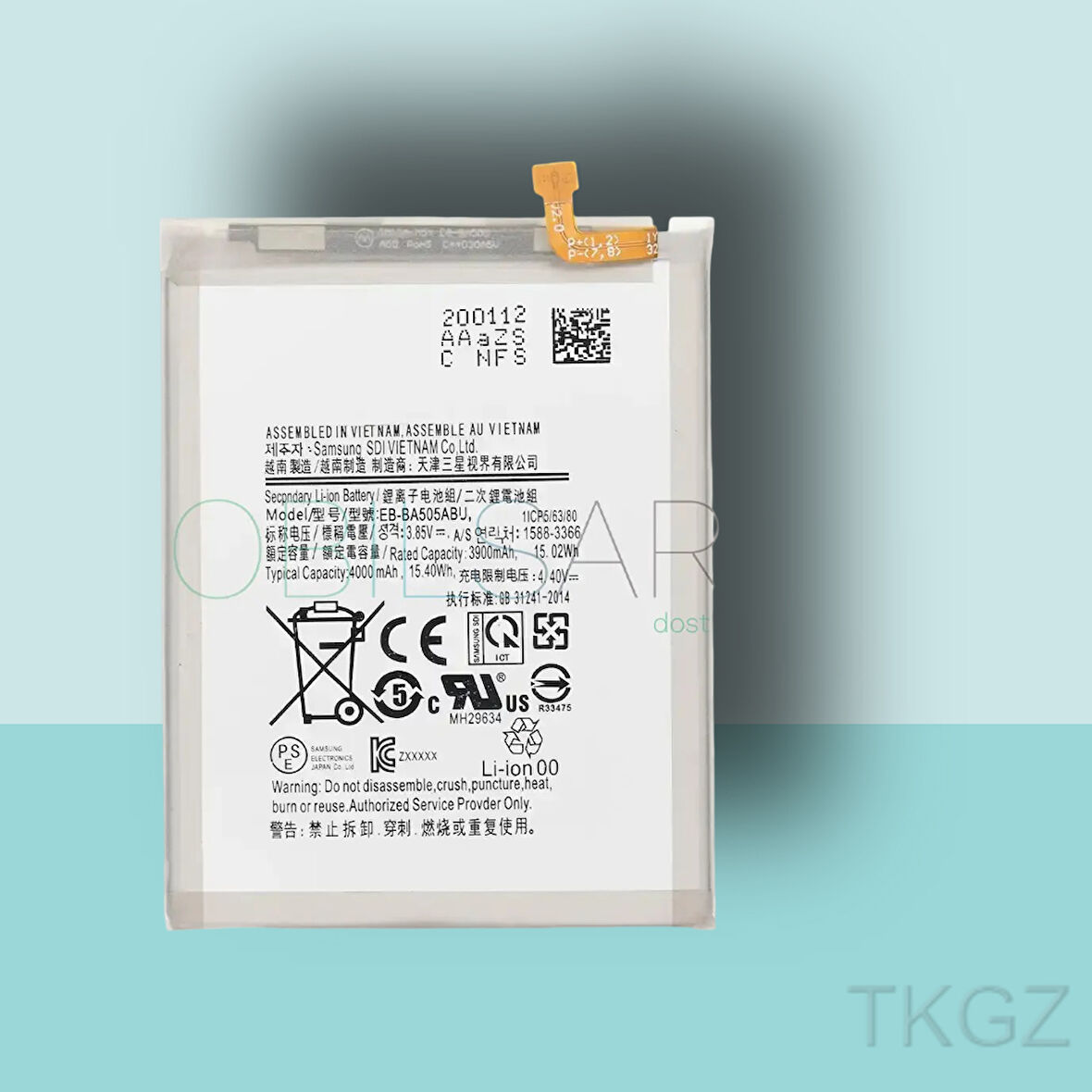 Tkgz - Samsung Galaxy A50S - A507 Batarya Pil Orijinal Sıfır