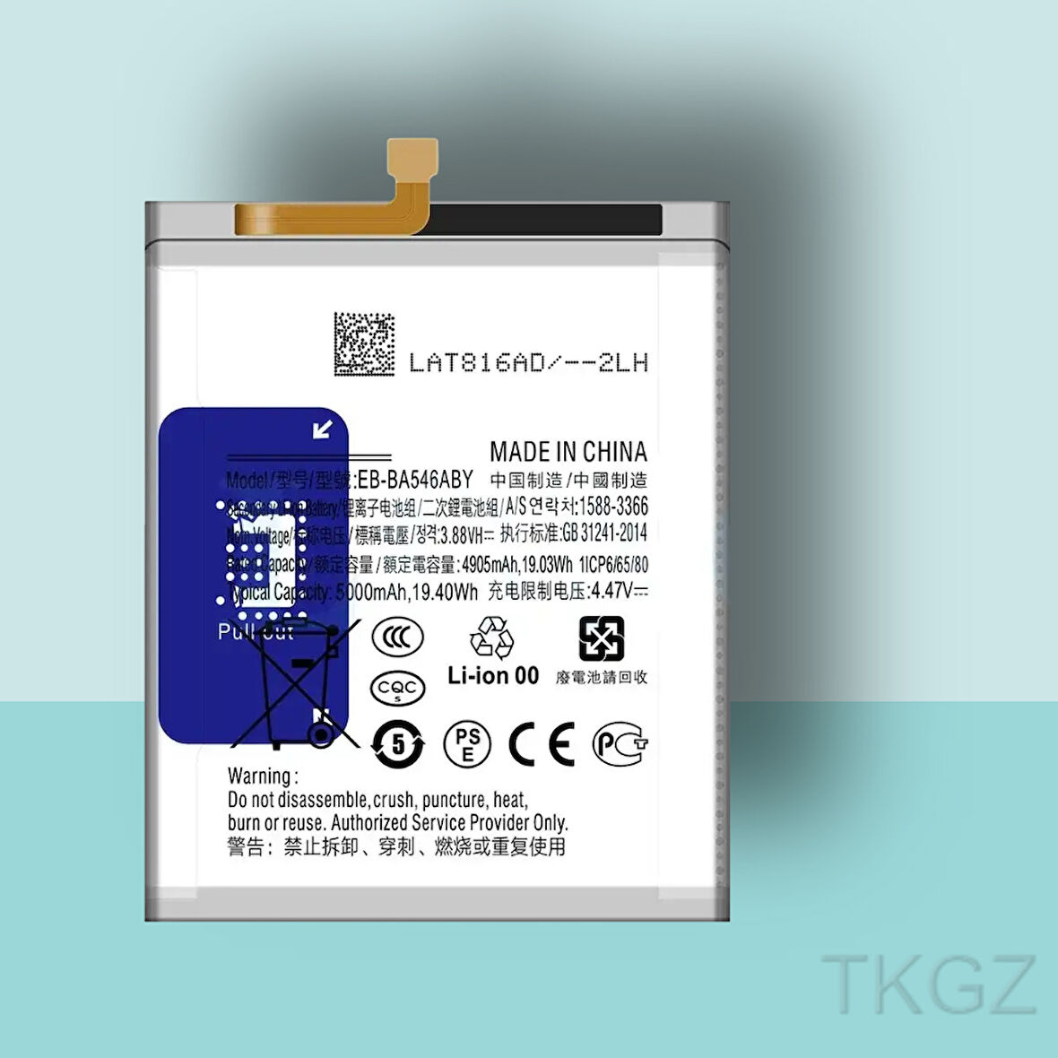 Tkgz - Samsung Galaxy A54 - A546 Batarya Pil Orijinal Sıfır