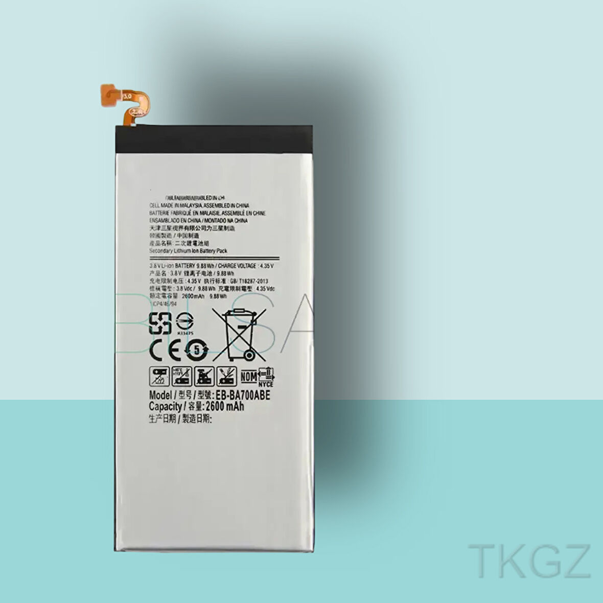 Tkgz - Samsung Galaxy A7 - A700 Batarya Pil Orijinal Sıfır