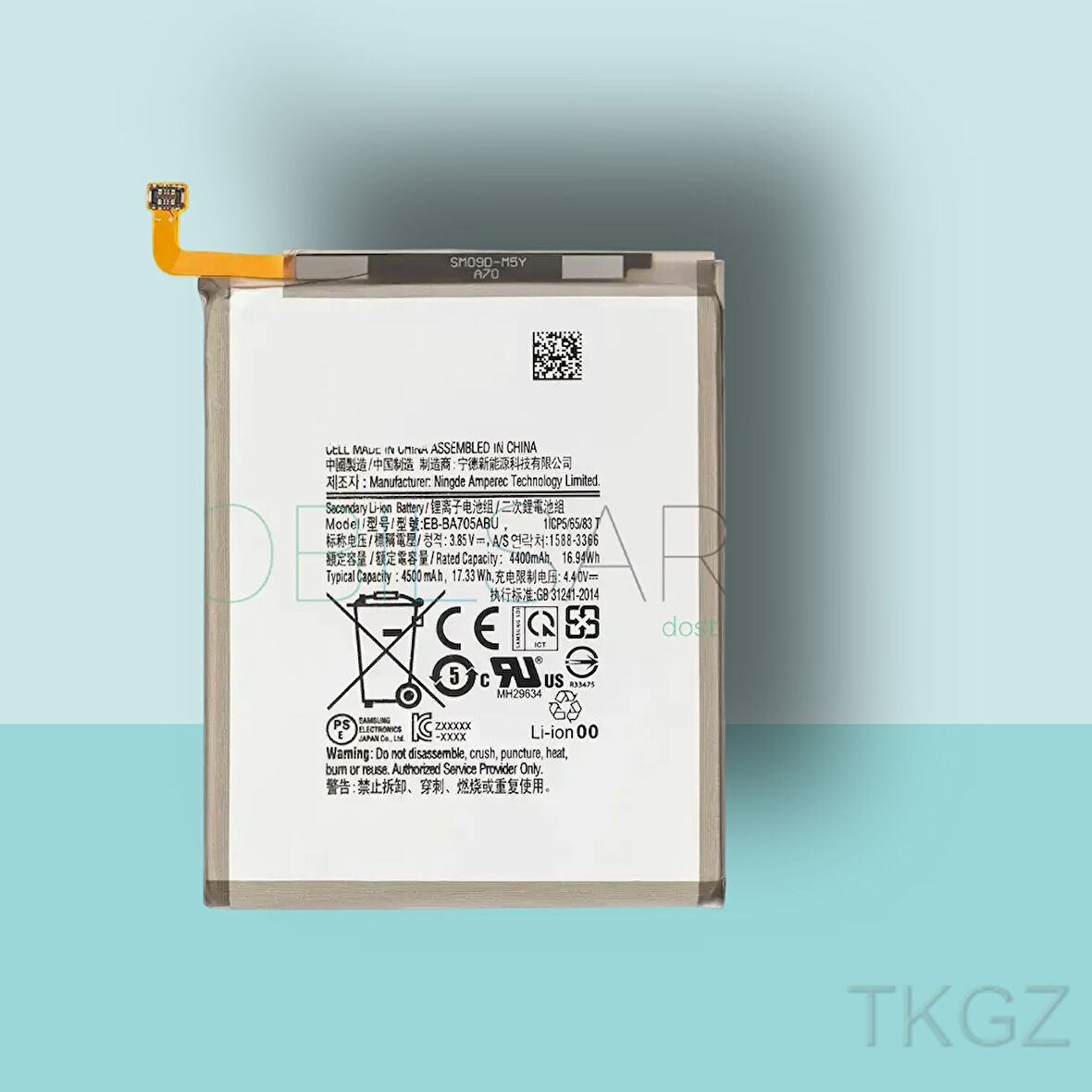 Tkgz - Samsung Galaxy A70 - A705 Batarya Pil Orijinal Sıfır