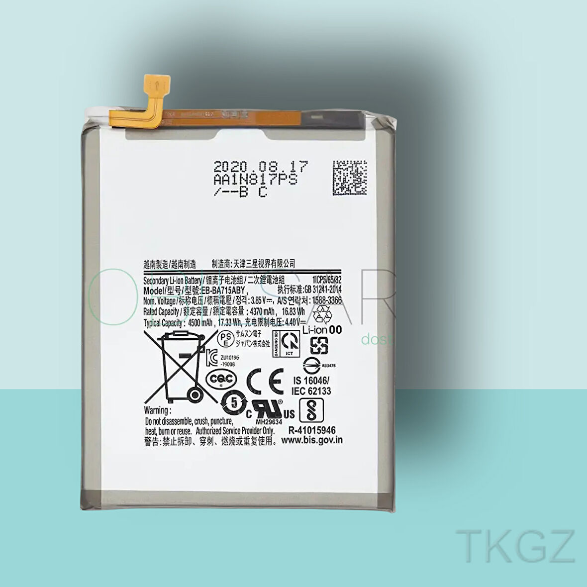 Tkgz - Samsung Galaxy A71 - A715 Batarya Pil Orijinal Sıfır