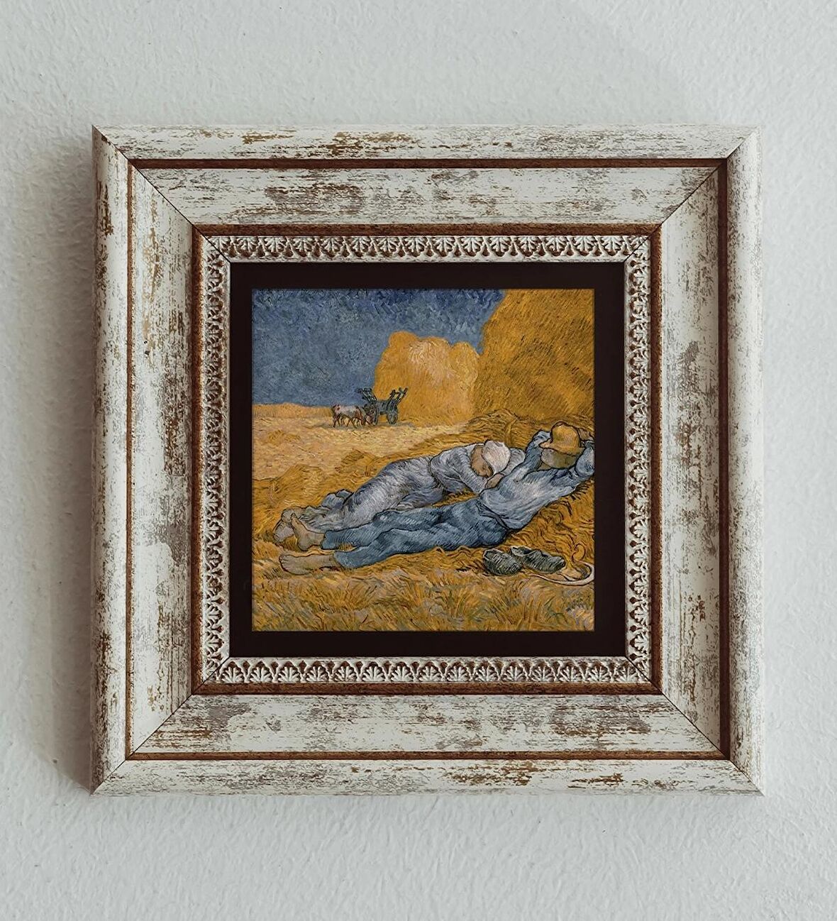 Vincent Van Gogh Çerçeveli Taş Tablo , Çerçeveli Taş Duvar Dekoru