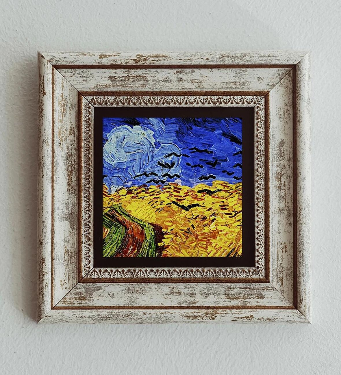 Vincent Van Gogh Çerçeveli Taş Tablo , Çerçeveli Taş Duvar Dekoru