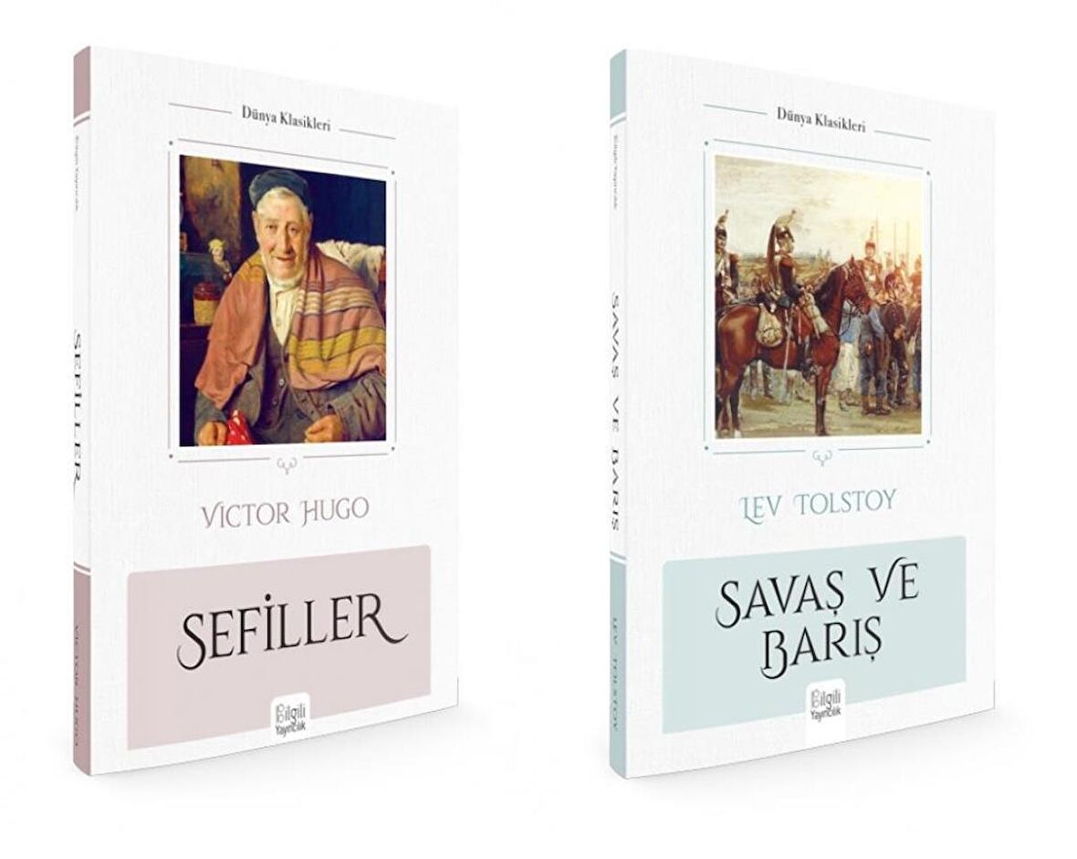 Savaş ve Barış + Sefiller (2 Kitap)