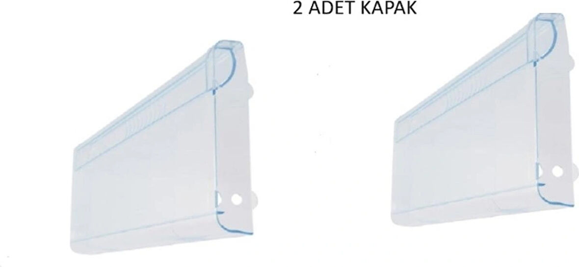 Bosch Siemens Profilo Alttan Dondurucu Soğutucu Için Çekmece Kapak Paneli (2 Adet )-KGN56-57 Model Için