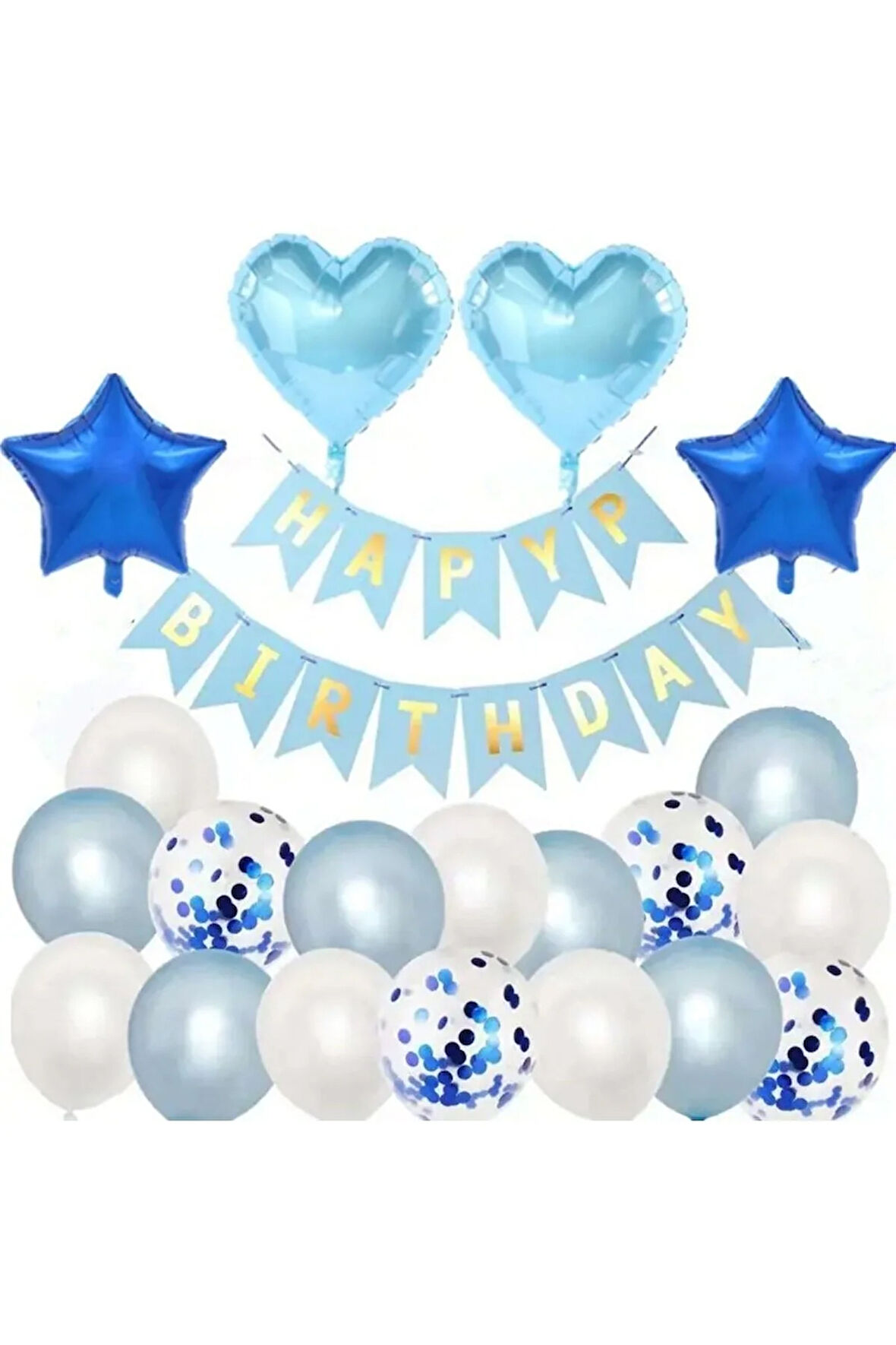 Çıtıpıtıstore Mavi Konsept Balon Set