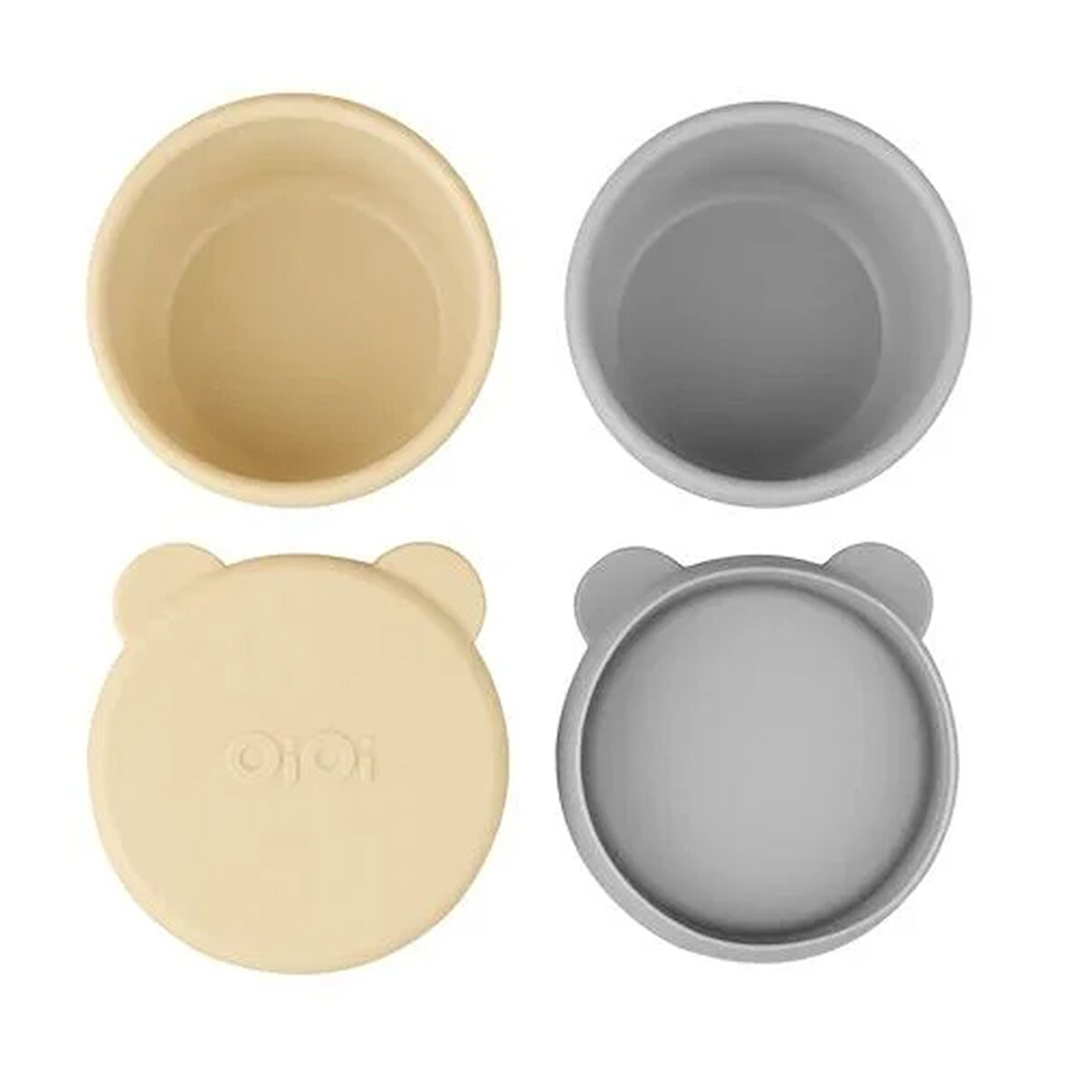 OiOi Kase Mini Bites Mellow Yellow / Powder Grey