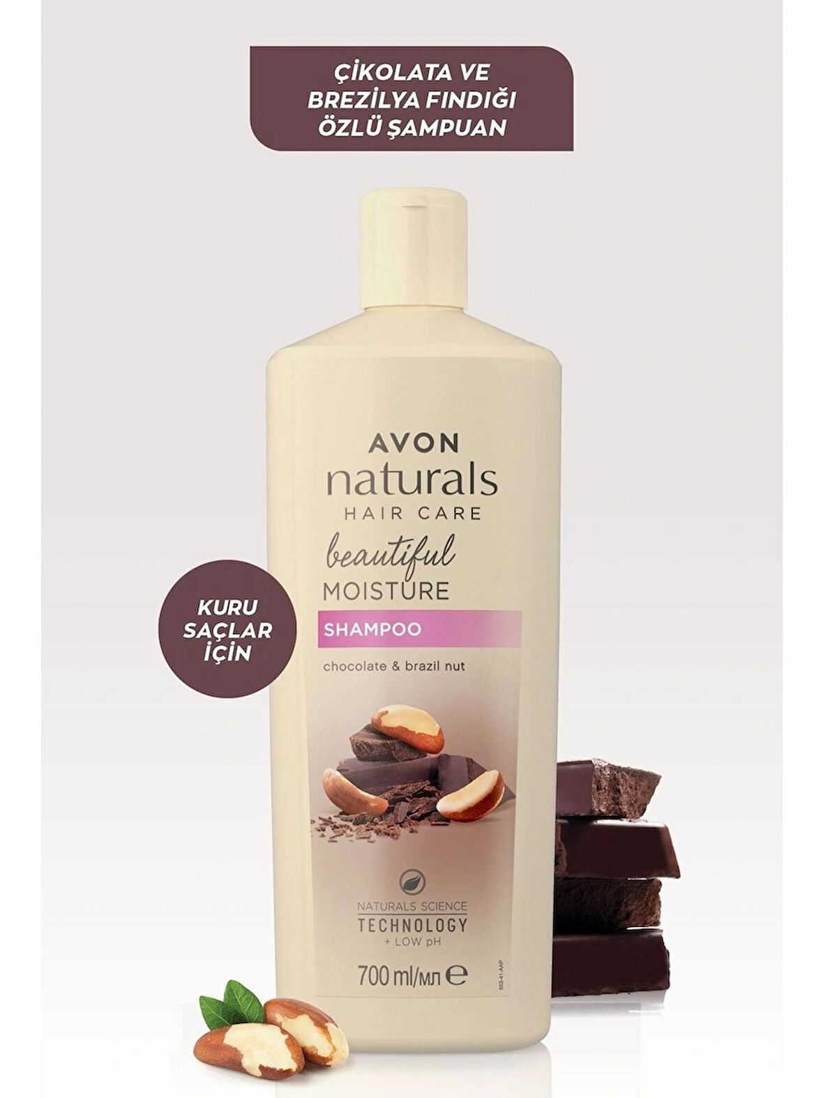 Avon Naturals Çikolotalı ve Breziya Fındıklı Şampuan 700 Ml