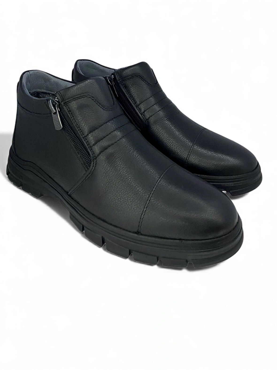  Hakiki Deri İçi Kürklü Tam Ortopedik Erkek Bot