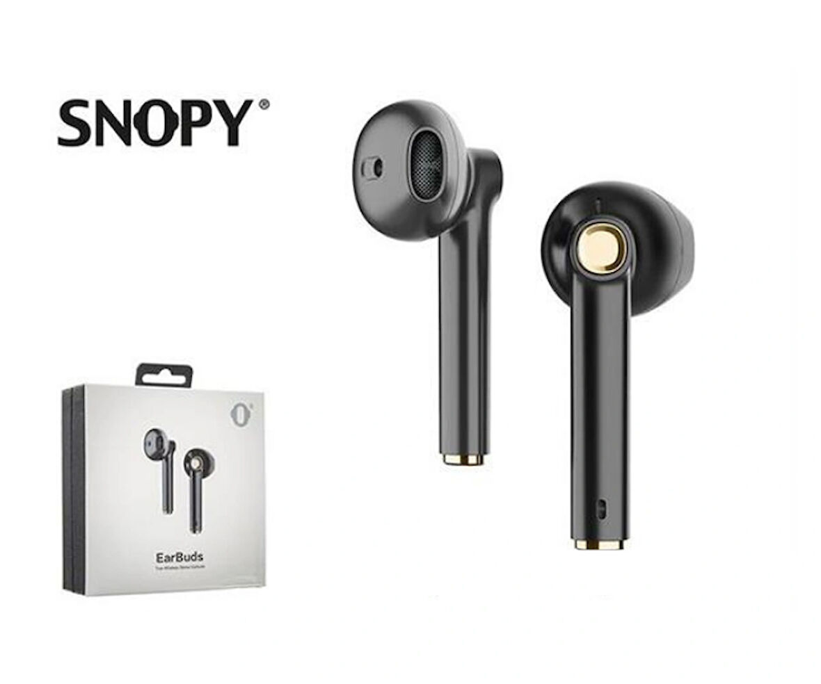 Snopy SN-TWS06 Siyah Mobil Telefon Uyumlu Bluetooth Tws Mikrofonlu Kulaklık