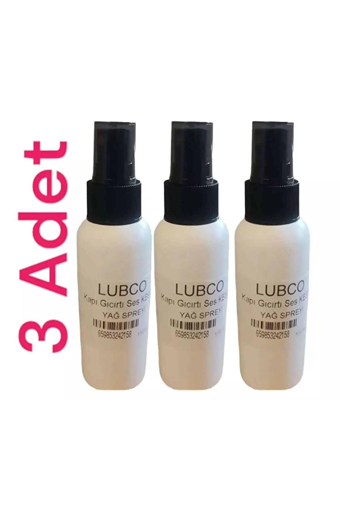 Kapı Menteşe Gıcırtı Ses Kesici Püskütme Sıvı Gres Yağ Spreyi 150 ml X 3 Adet
