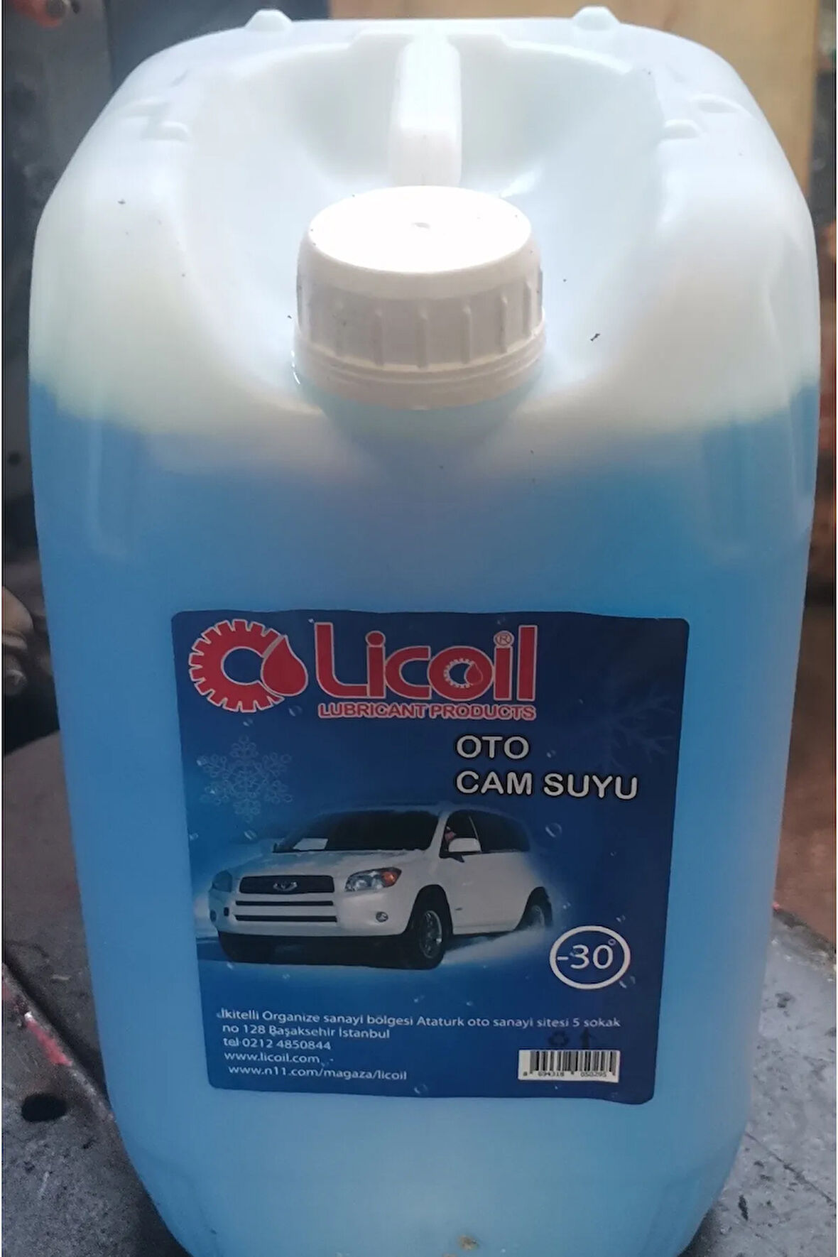 Licoil Antifrizli Oto Cam Suyu -30c Derece 10 Litre bidon