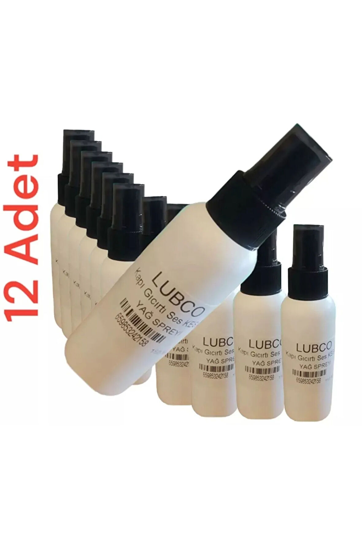 Kapı Menteşe Gıcırtı Ses Kesici Püskütme Sıvı Gres Yağ Spreyi 150 ml X 12 Adet