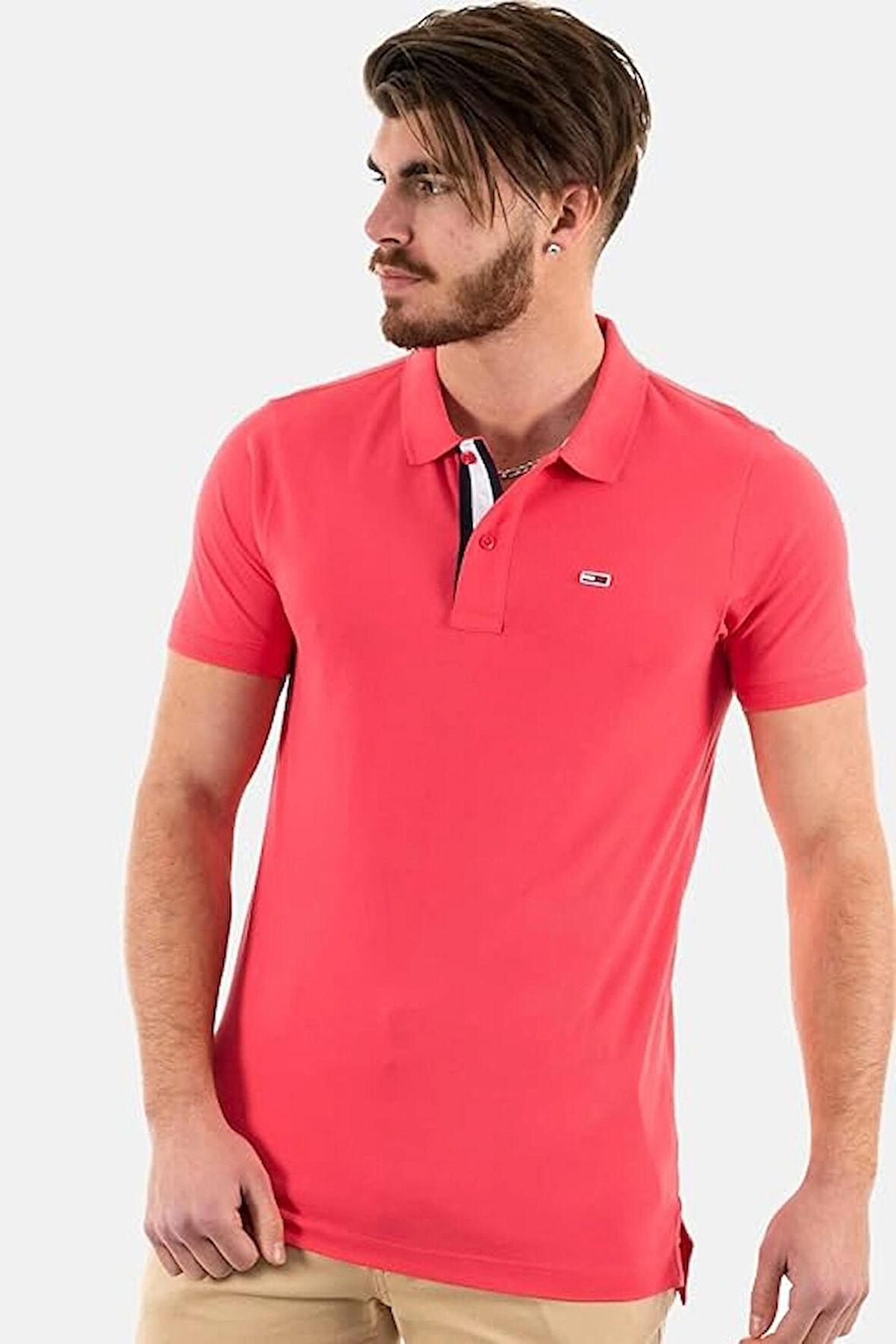 Tommy Jeans Polos dm0dm15940 tjn Lazer Pembe