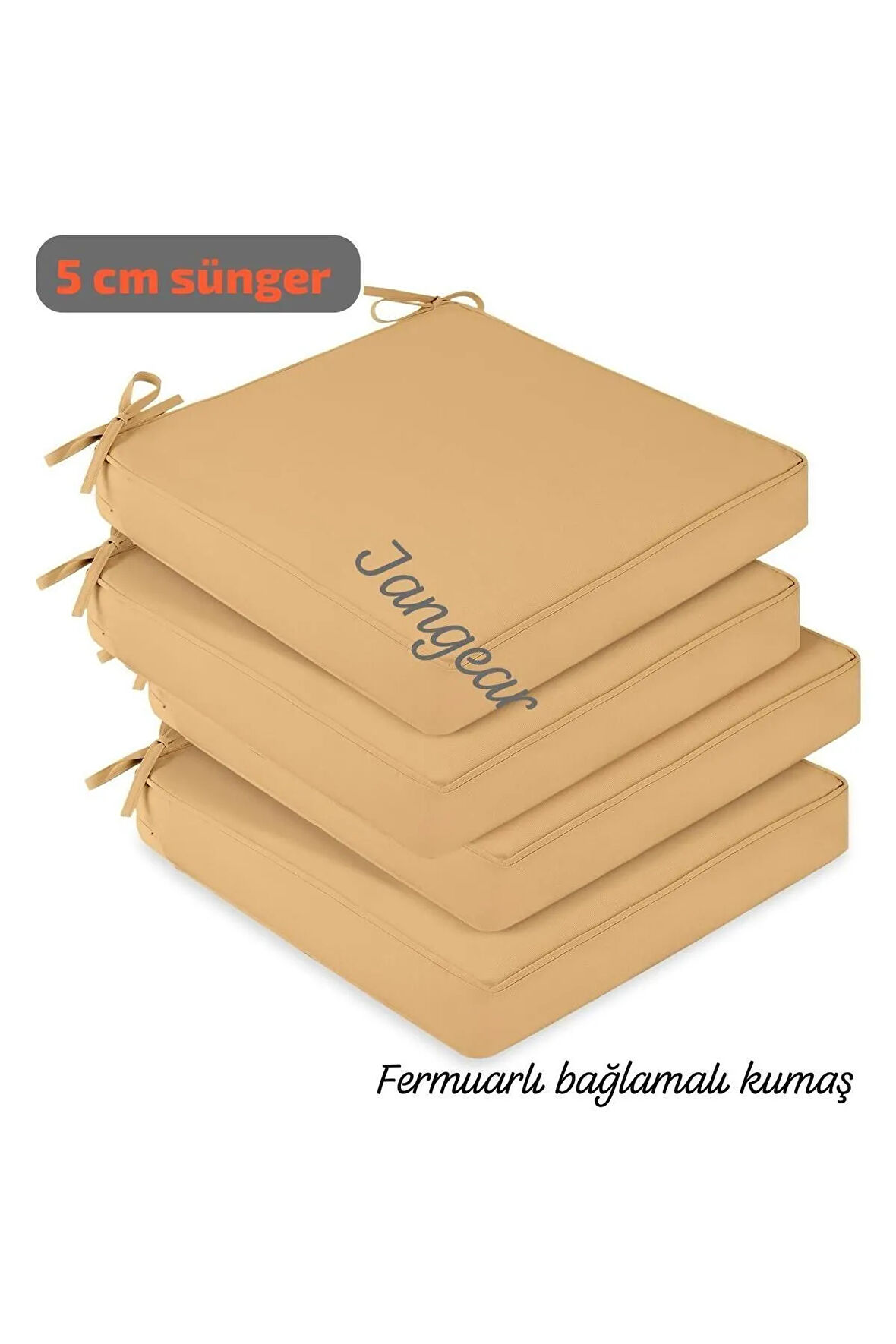 sandalye minder 5cm kalınlık 4adet lüx[KESINIKLE ÇÖKMEZ SÜNGER]fermuarlı kumaş ayrı yıkanabilir40CM