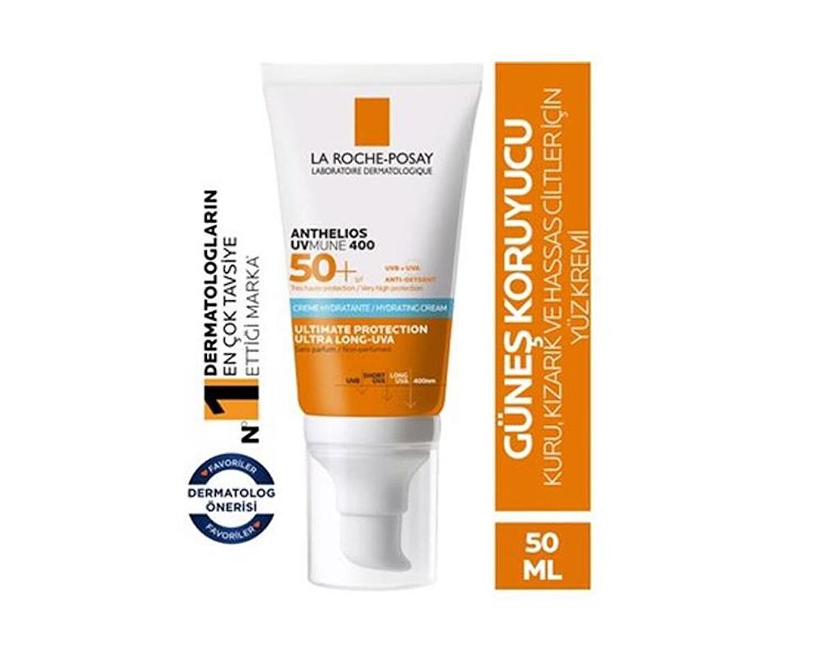 La Roche Posay Anthelios Uvmune400 Spf50 Hydrating Güneş Kremi 50 Ml-SKT:01/2026
