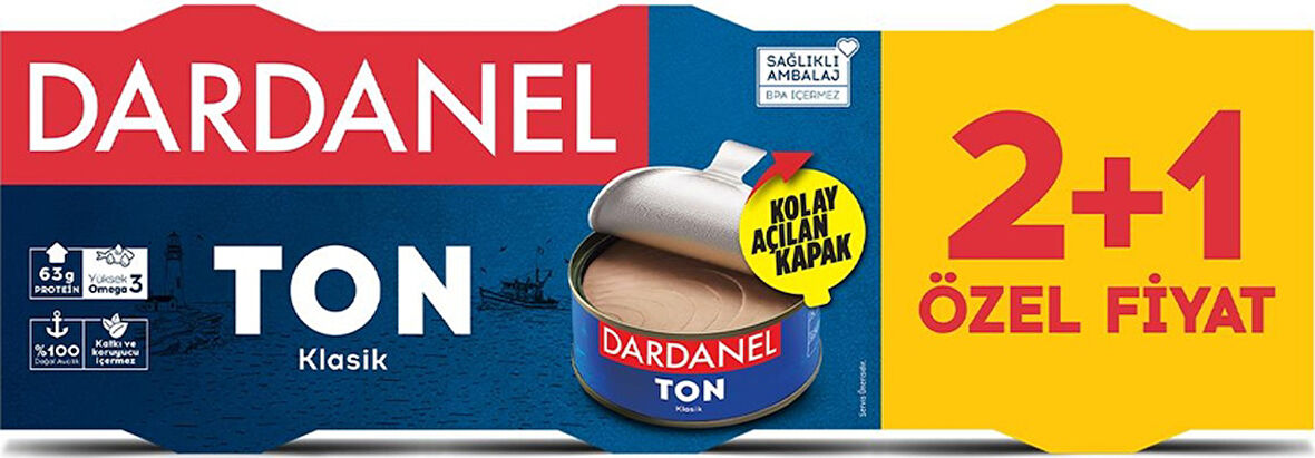 Dardanel Ayçiçek Yağlı Ton Balığı 3x140 G