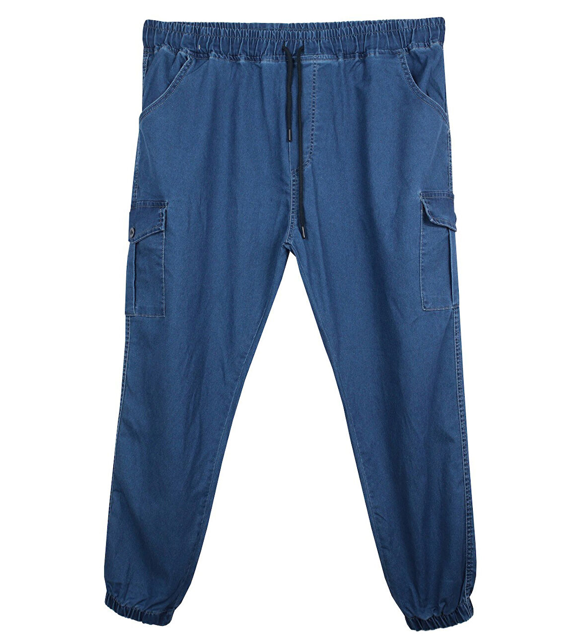 Erkek  Büyük Beden 100-156 Kilo Arası İçin Uygun Kargo Cepli Jogger Kot Pantolon