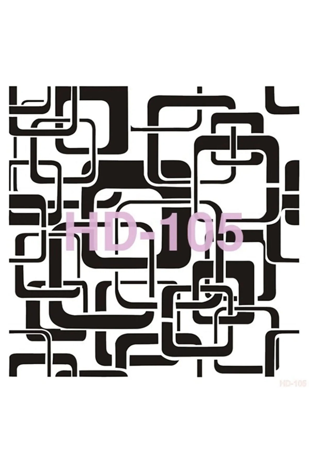 Hd105 Home Dekor Stencil 45x45