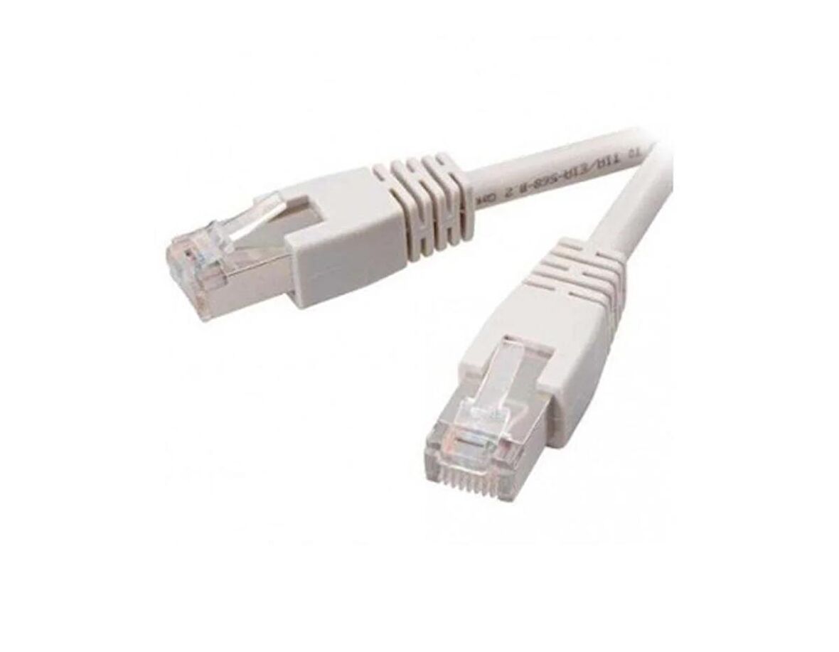 AMP CAT.5E UTP Patch Cord 0.5M PVC White Kablo