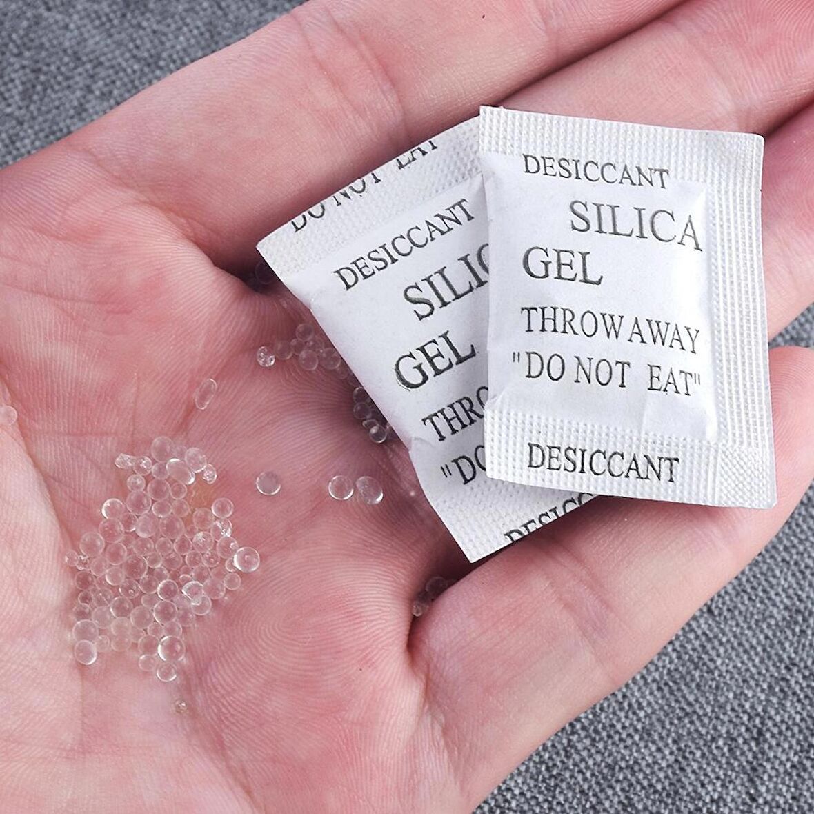 5 Gr 100 Adet Silikajel Nem Alıcı Silika Jel Rutubet Önleyici Küf Giderici Silica Gel