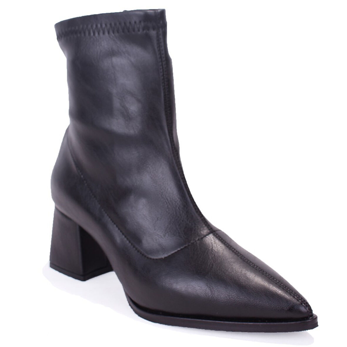 Dagoster DZA07-1277201 Siyah Klasik Topuklu Kadın Bot