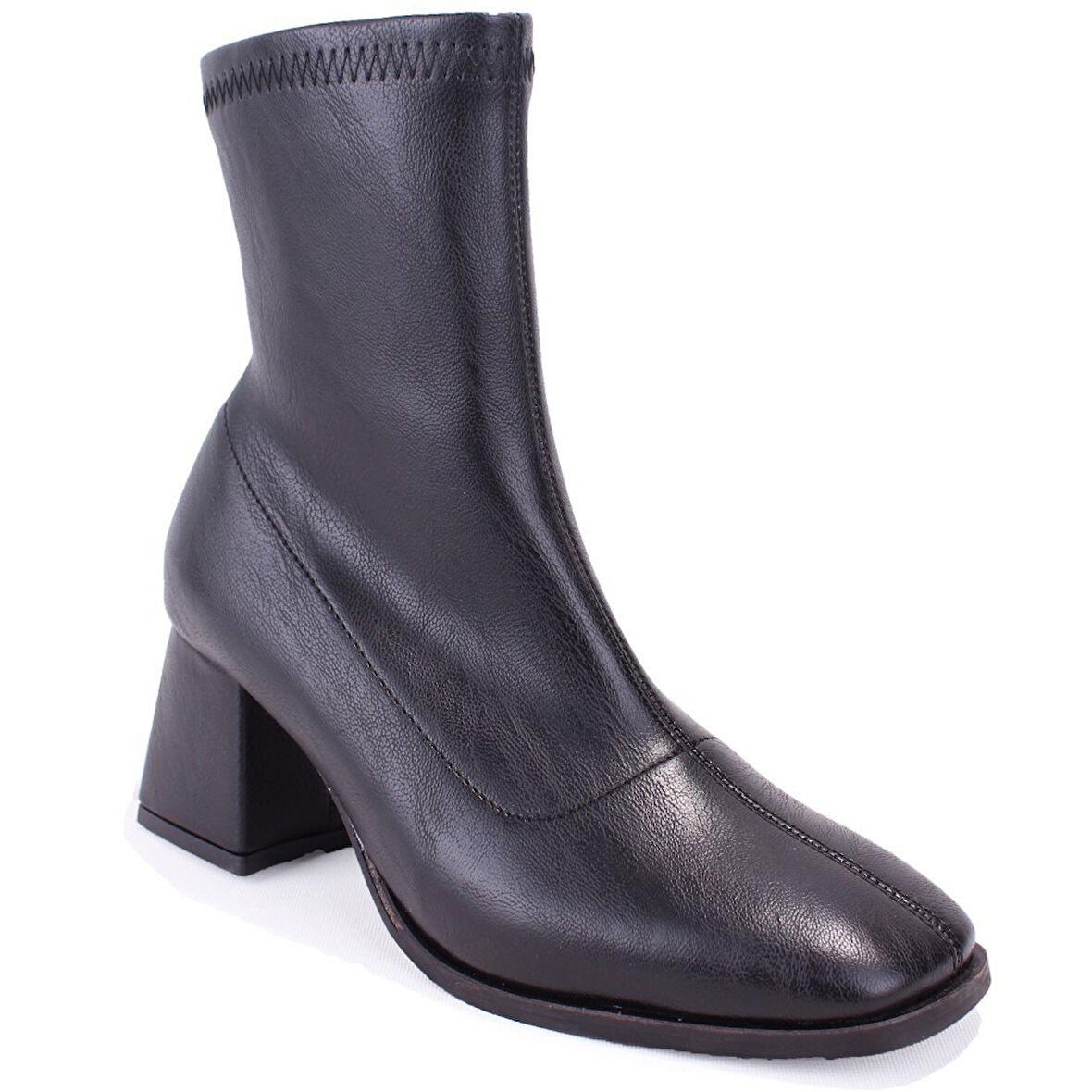 Dagoster DZA07-1277101 Siyah Klasik Topuklu Kadın Bot