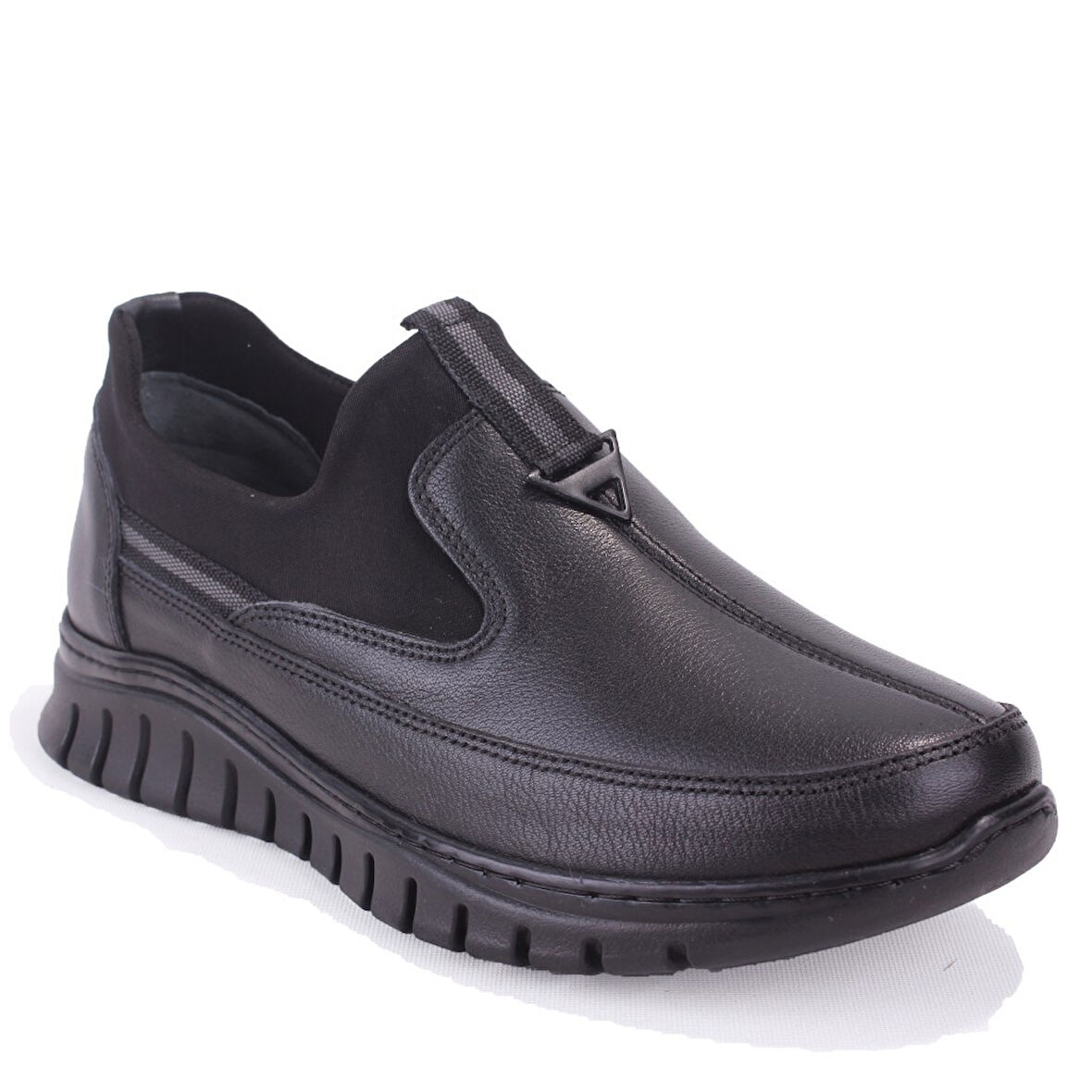 Dagoster DZA07-122044654 Siyah Ortopedik Günlük  Deri Kadın Ayakkabı